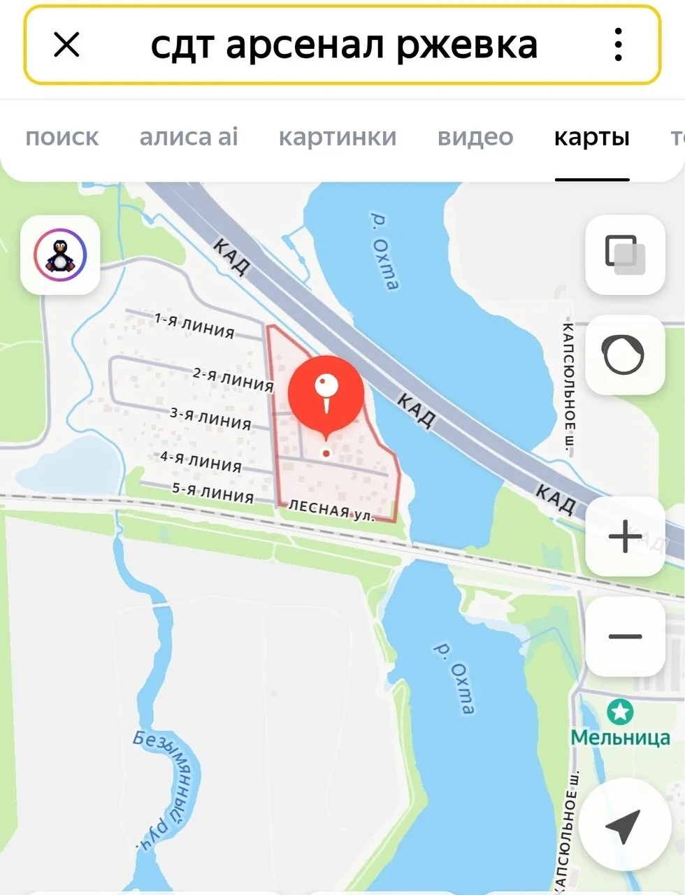 В Полюстрово расположены два садоводства и историческая деревня