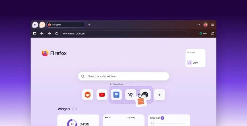 ⚡️ Mozilla переработала внешний вид Firefox