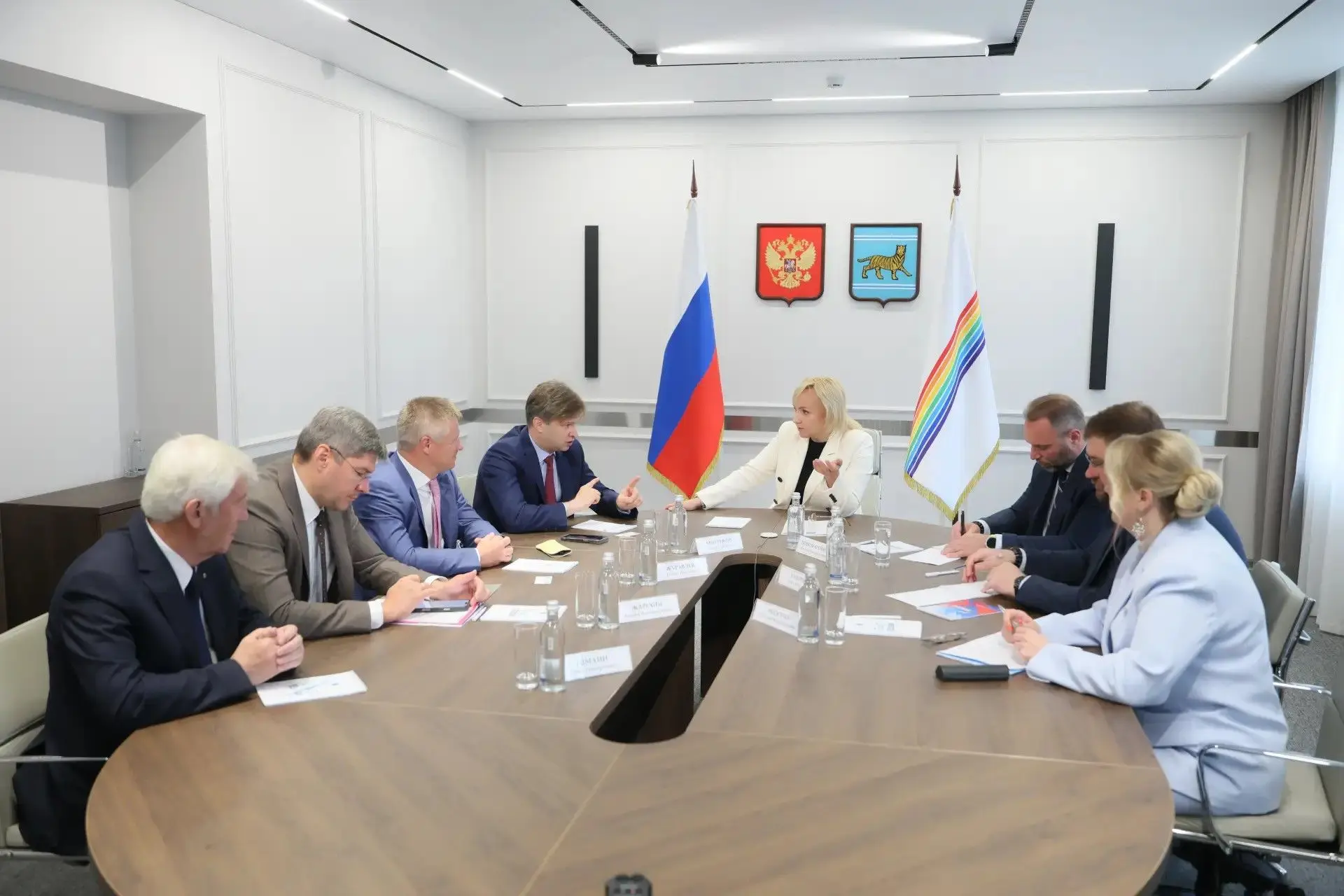 Глава ЕАО Мария Костюк провела рабочую встречу с вице-президентом Российского союза промышленников и