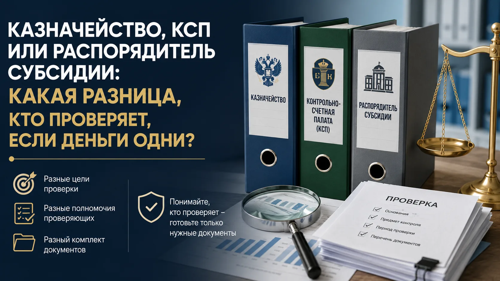 Казначейство, КСП или распорядитель субсидии: какая разница, кто проверяет, если деньги...