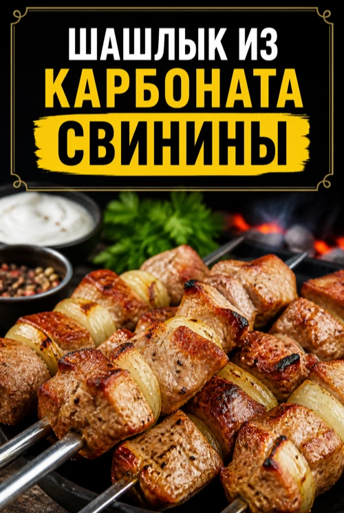 ШАШЛЫК ИЗ КАРБОНАТА СВИНИНЫ