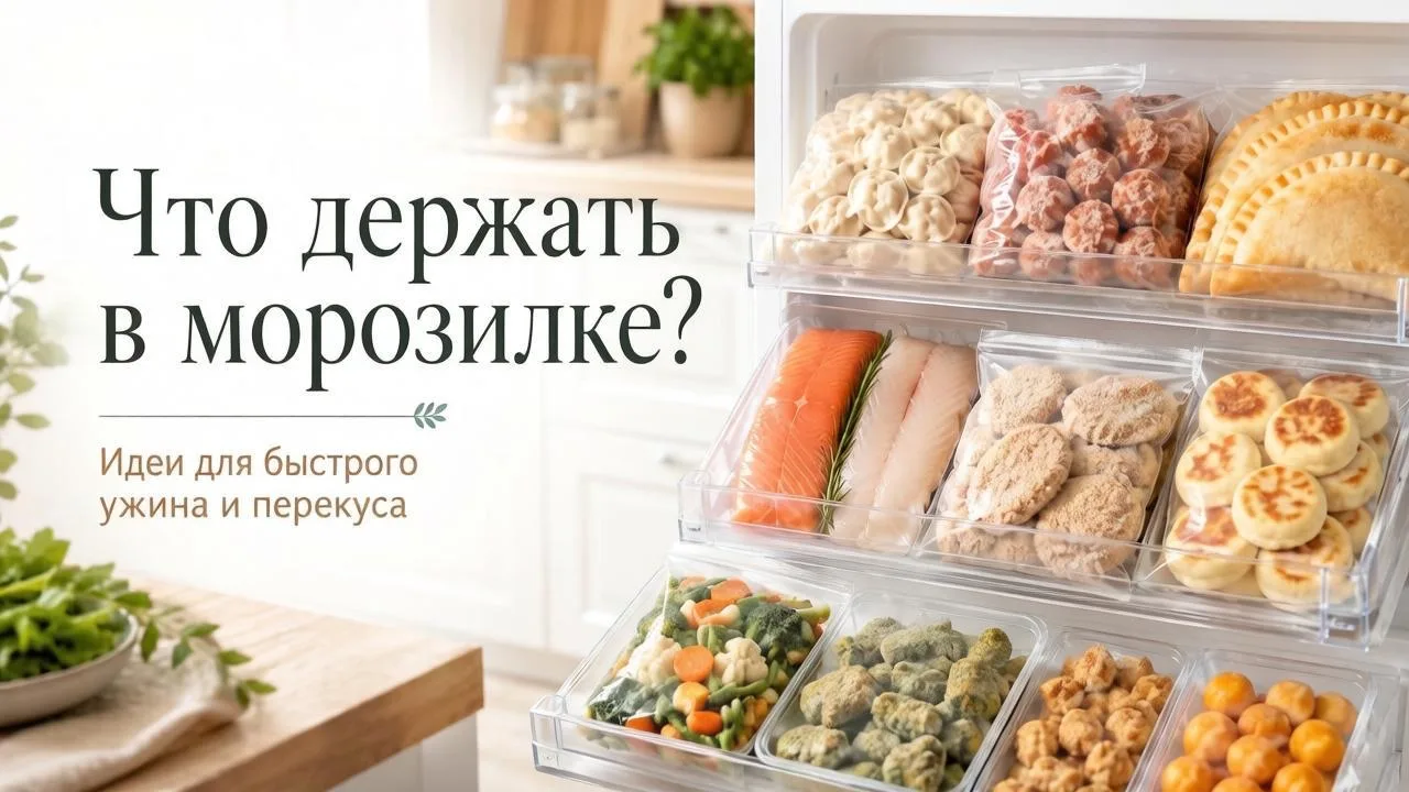 Что держать в морозилке, чтобы ужин не превращался в проблему?