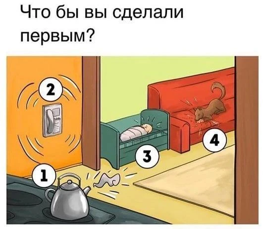 Что вы сделаете в первую очередь?