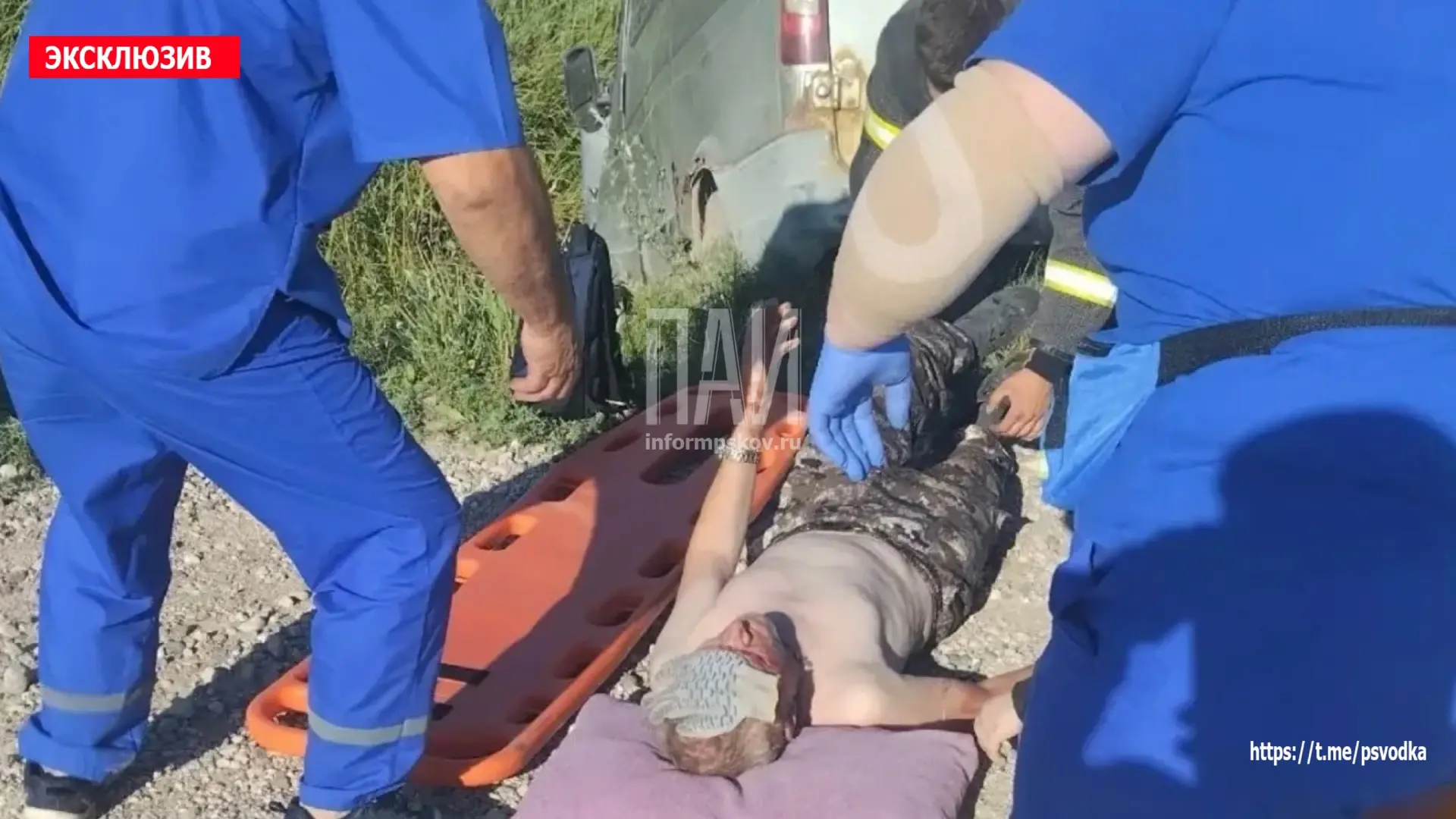 В Порховском районе, у деревни Верхний Мост, водитель автомобиля ГАЗель Соболь не справился с управл