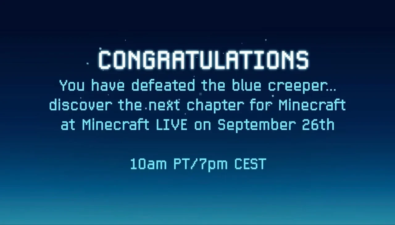 Анонсировали Minecraft Live. Трансляция пройдет 26 сентября в 20:00 по московскому врем...