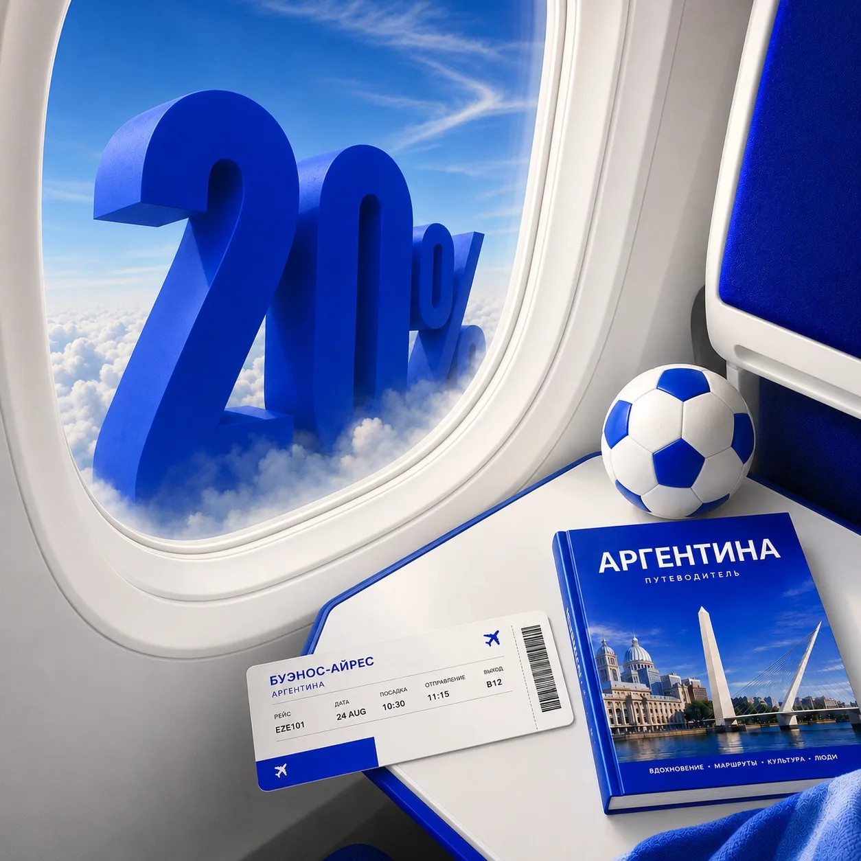 ⚽ Аргентина может снова стать чемпионом мира, а вы — улететь туда с отличным кешбэком!

Если Месси и