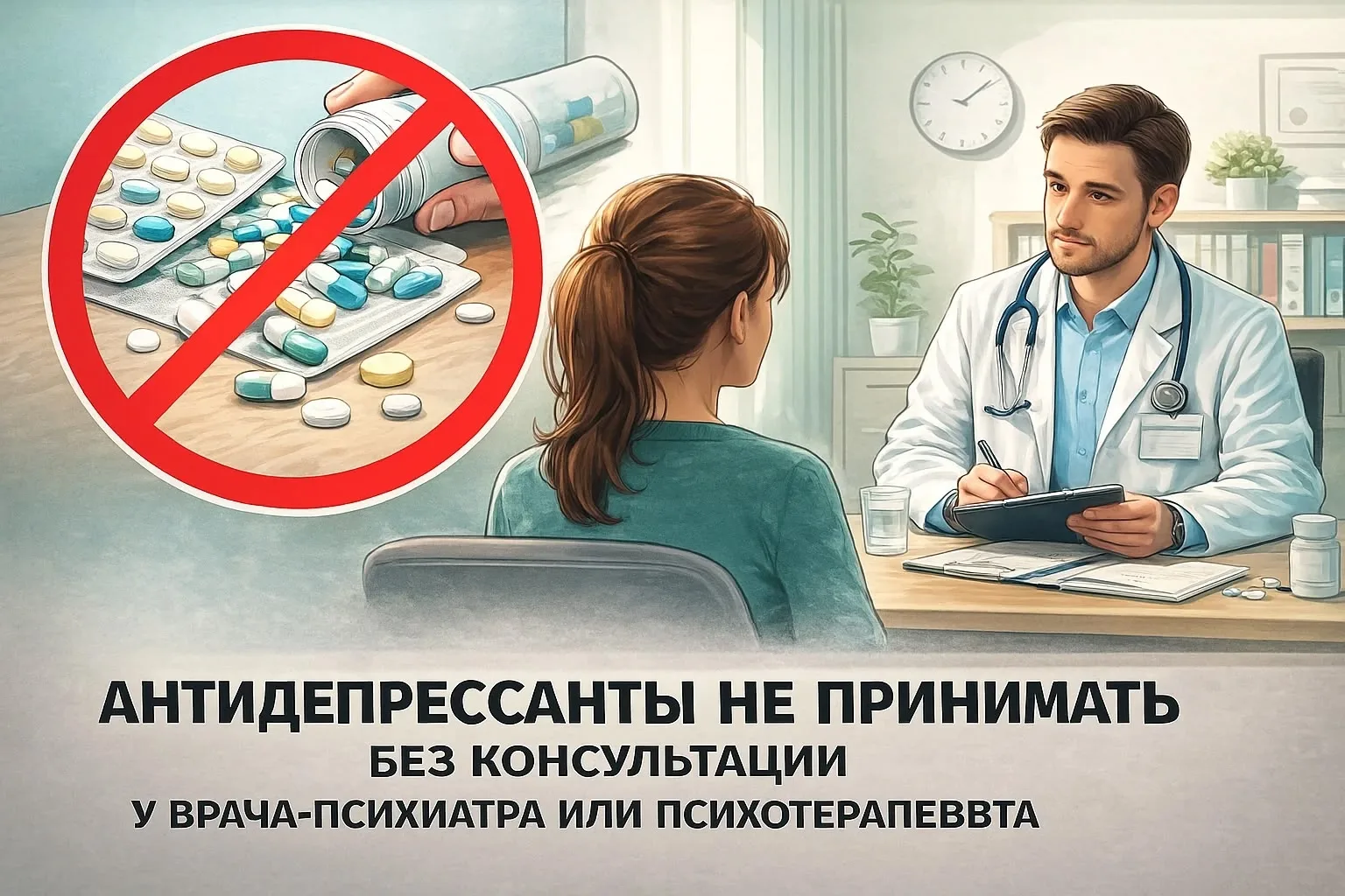 🧐Можно ли самостоятельно принимать антидепрессанты?

⛔Нет, самостоятельно принимать антидепрессанты