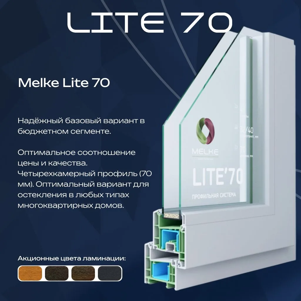 Золотой стандарт комфорта без переплат: Знакомьтесь — Melke Lite 70💎

Если система Lite 60 — это «б