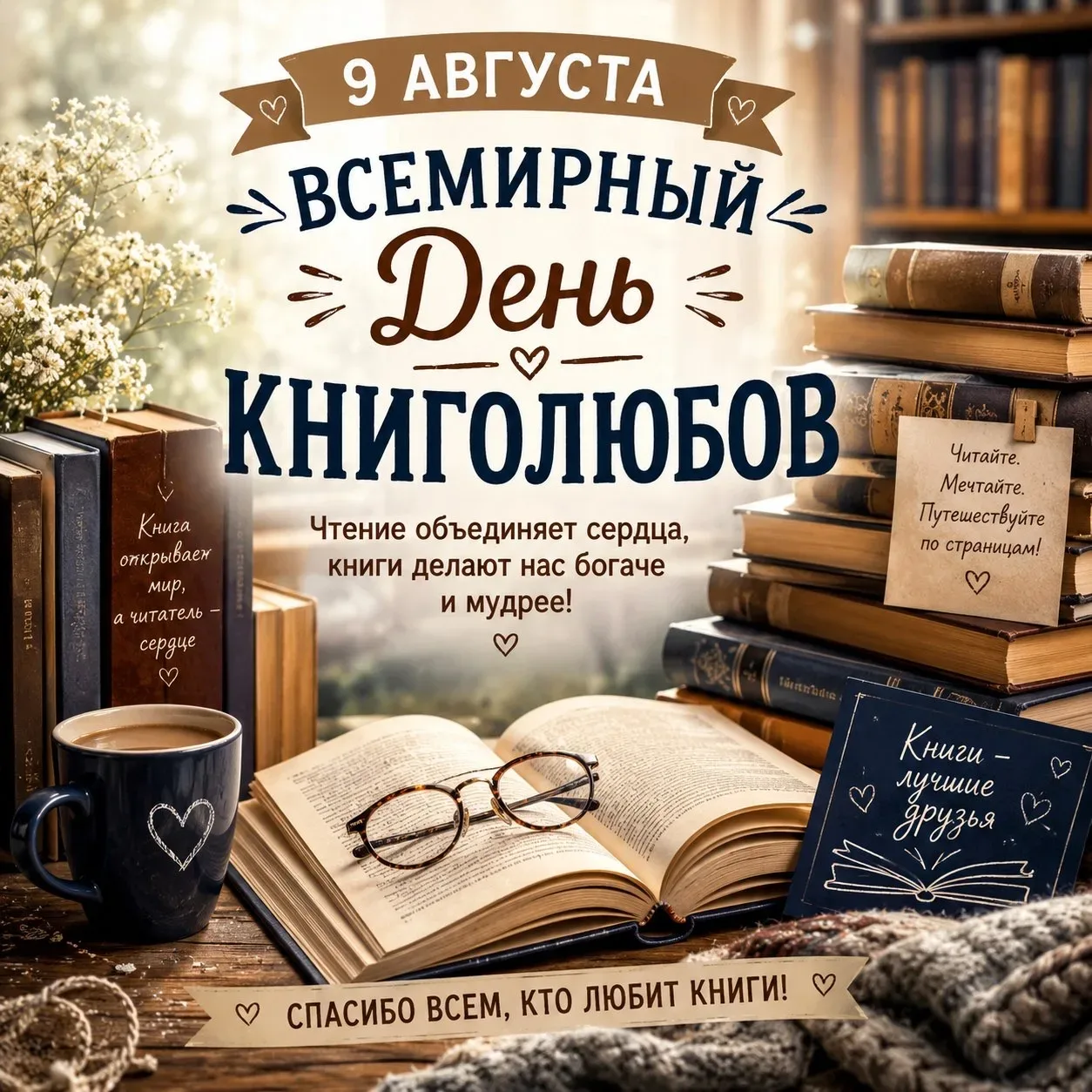 Сегодня – Всемирный день книголюбов📚