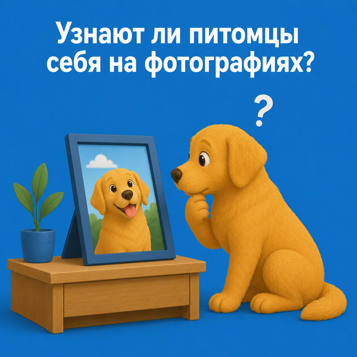 Узнают ли питомцы себя на фотографиях? 📸🐾
Скорее всего — нет.

Большинство собак и кошек не пон