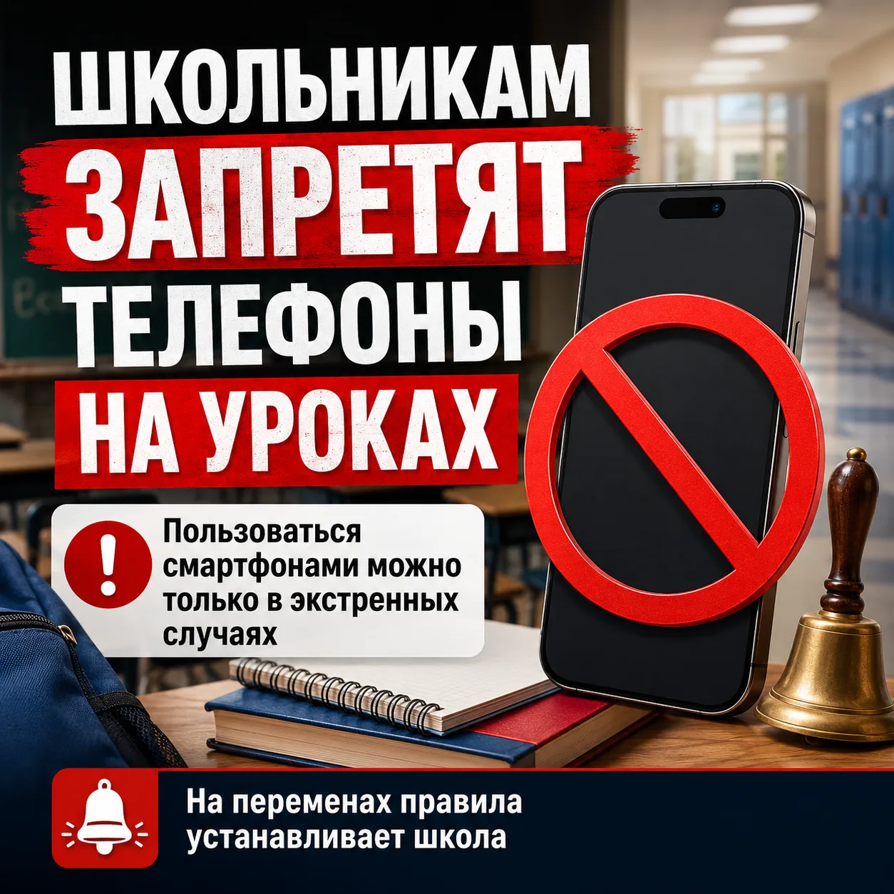 📵 ТЕЛЕФОНЫ — В СТОРОНУ: ШКОЛЬНИКАМ НЕЛЬЗЯ ПОЛЬЗОВАТЬСЯ СМАРТФОНАМИ НА УРОКАХ