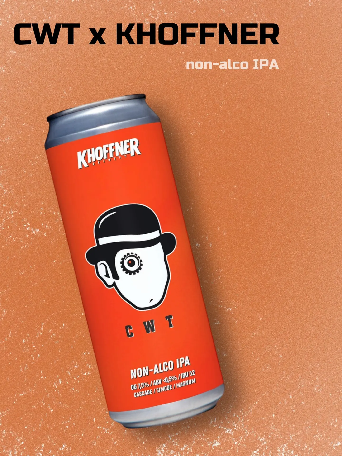 CWT x Khoffner
non-alco ipa / Cascade, Simcoe, Magnum
abv <0,5% / og 7,5% / ibu 52

Совместно с пиво