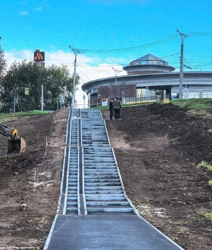 В центре Чебоксар наконец-то открыли спуск к Заливу.
