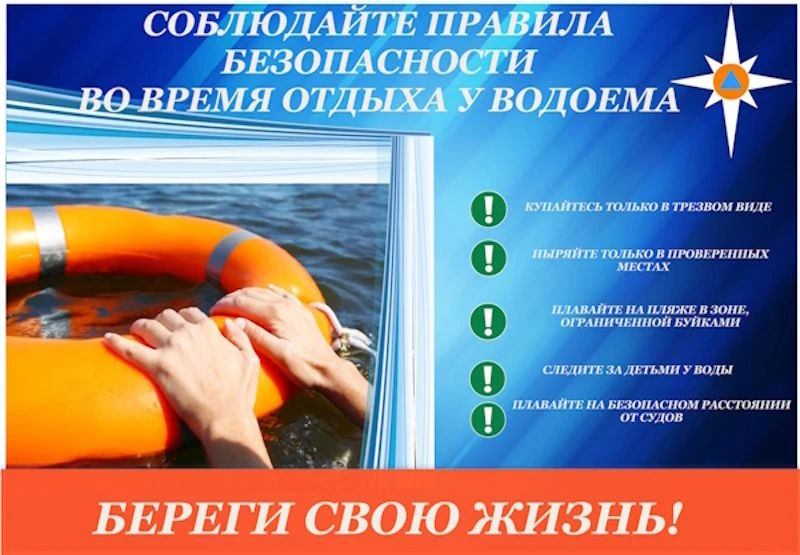 Не забывайте о правилах безопасности на воде!