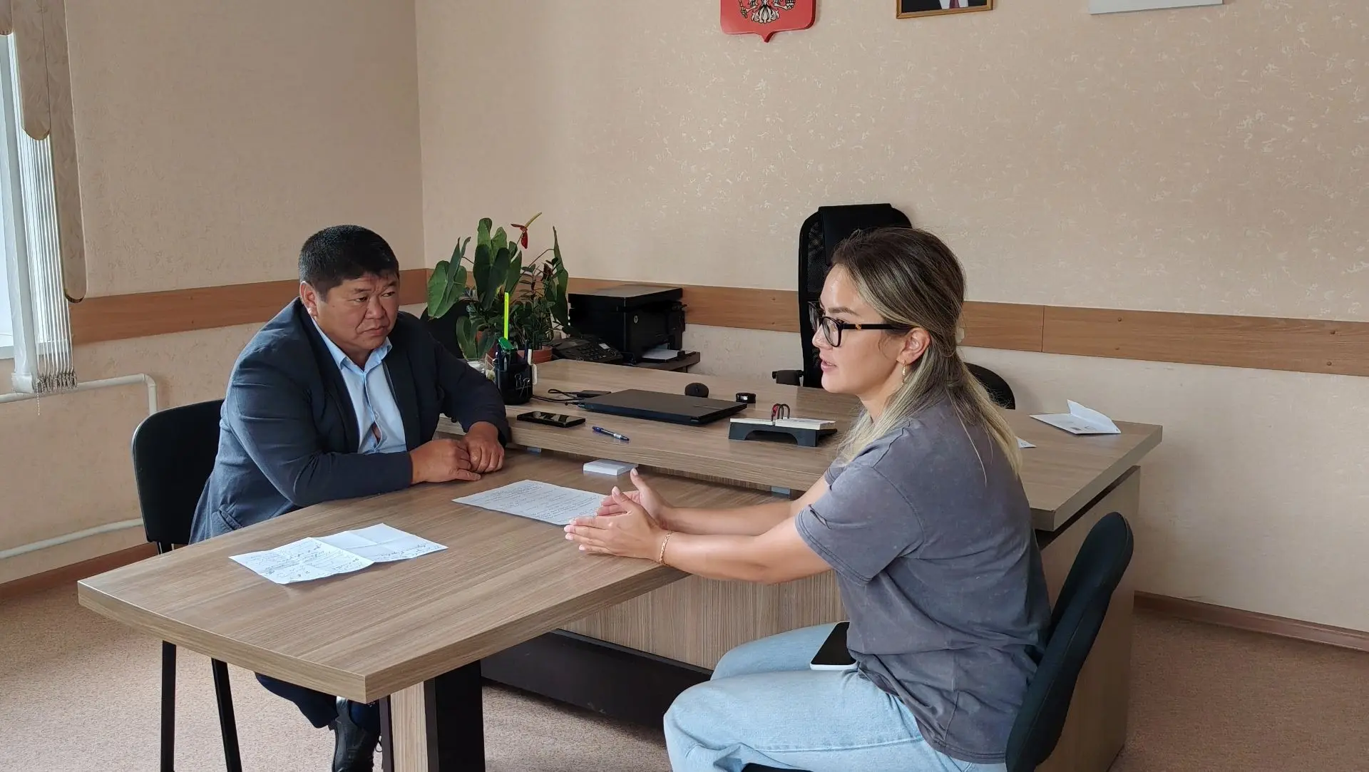 Выездной прием граждан провёл в селе Акташ.