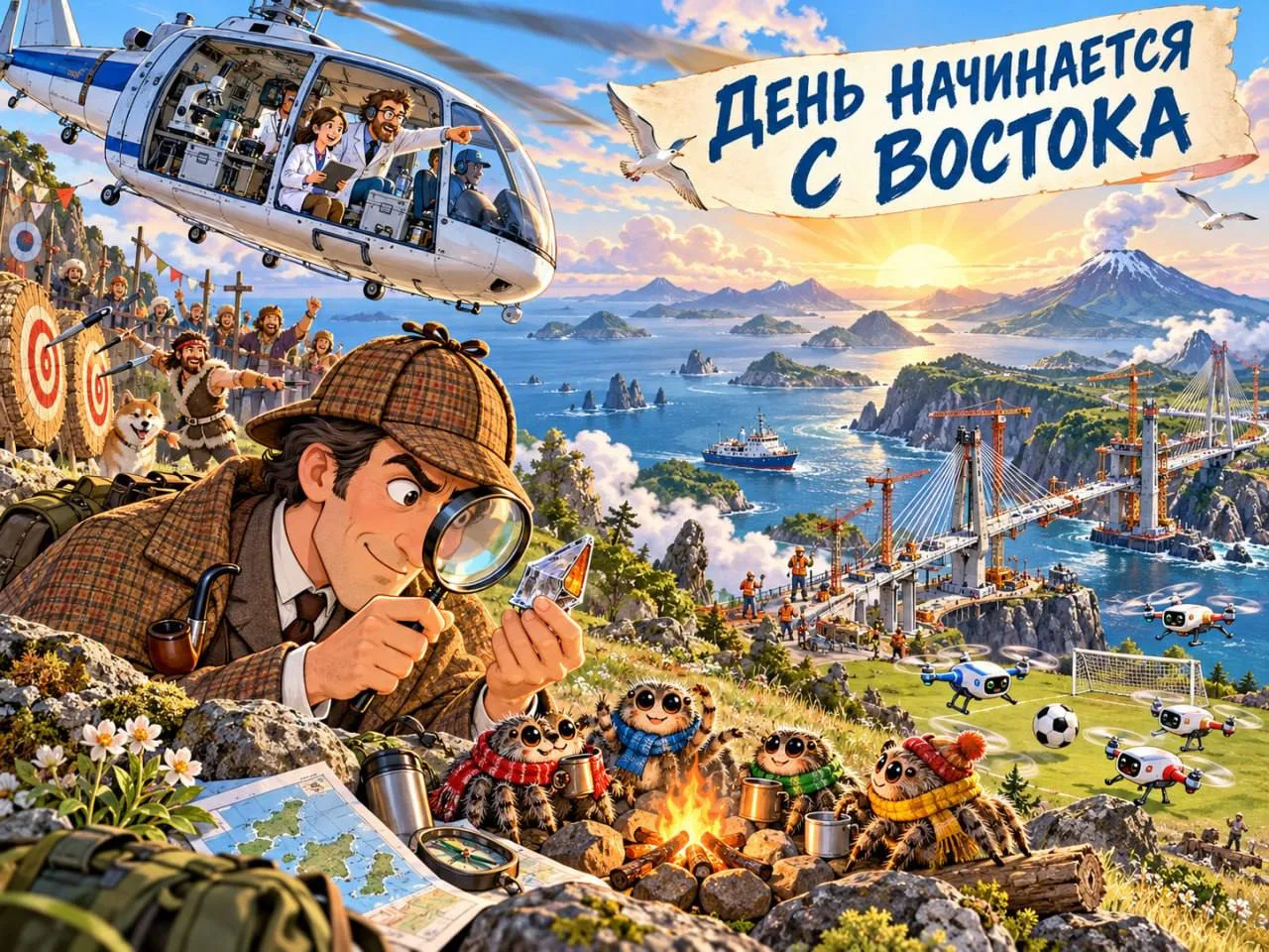 День начинается с Востока и дайджеста ключевых новостей!