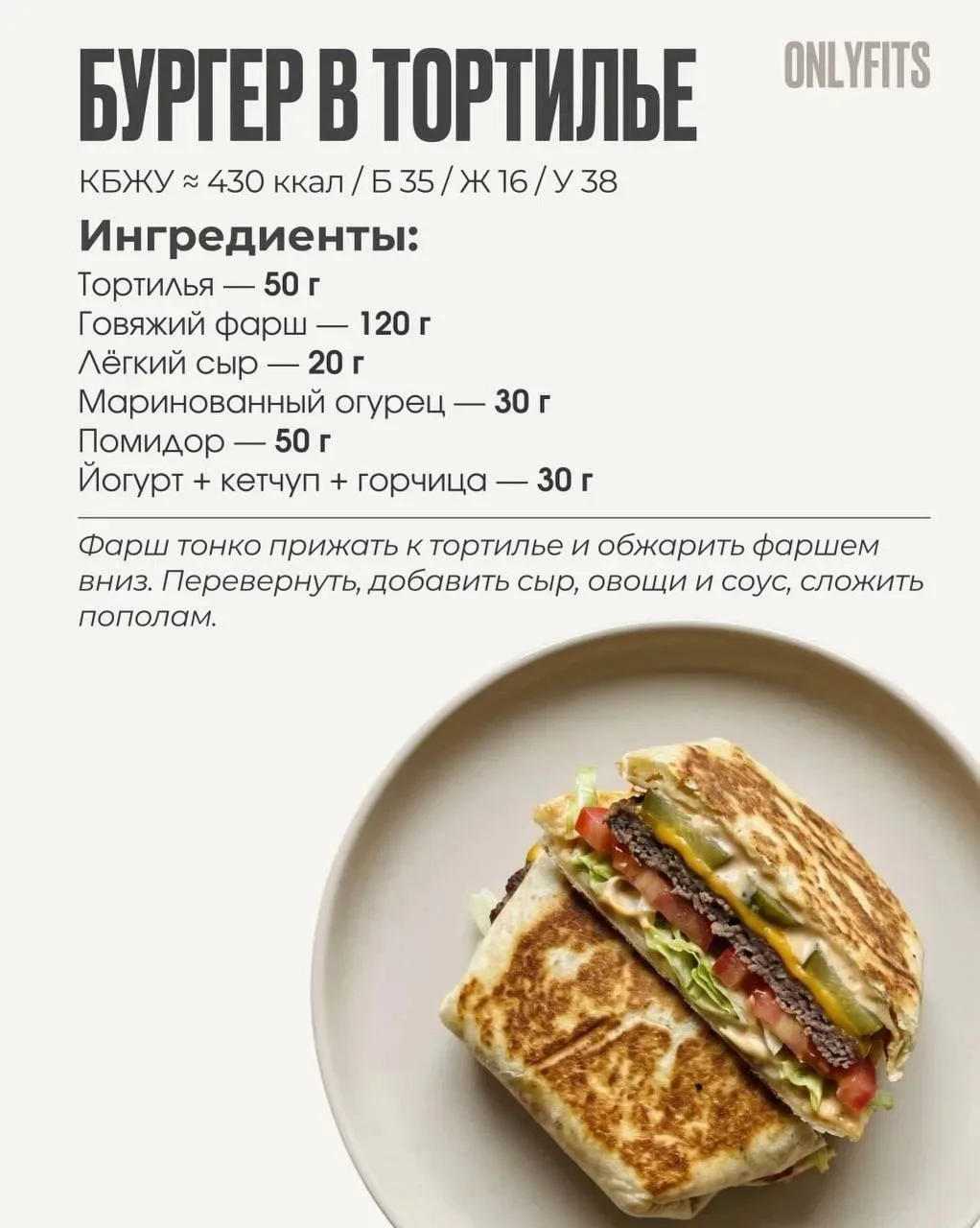 5 быстрых ужинов на 30+ гр. белка 💪🏻