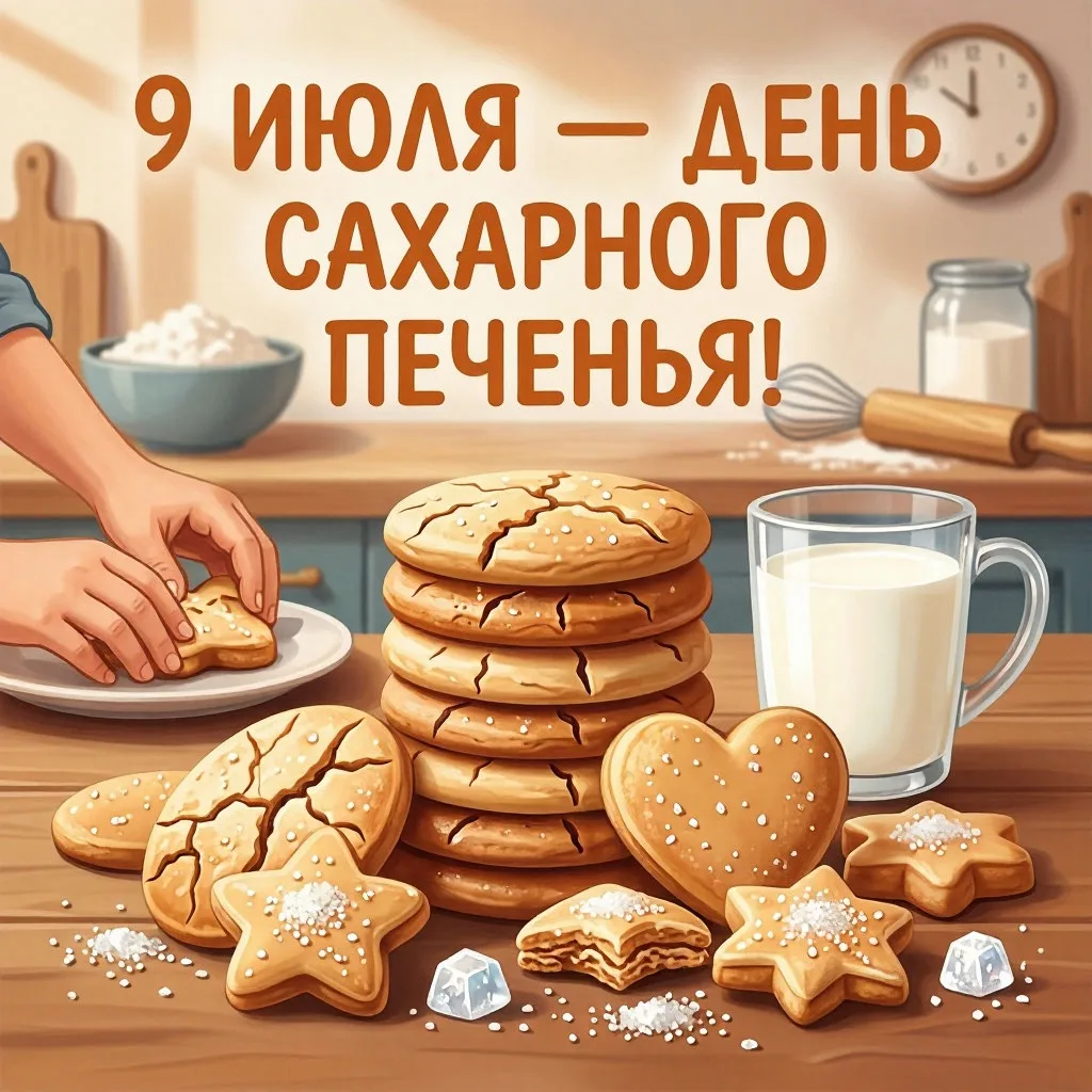 #Какойсегоднядень

🍪Эй, сладкоежки всех мастей, внимание! 9 июля – это не просто день, это феерия в