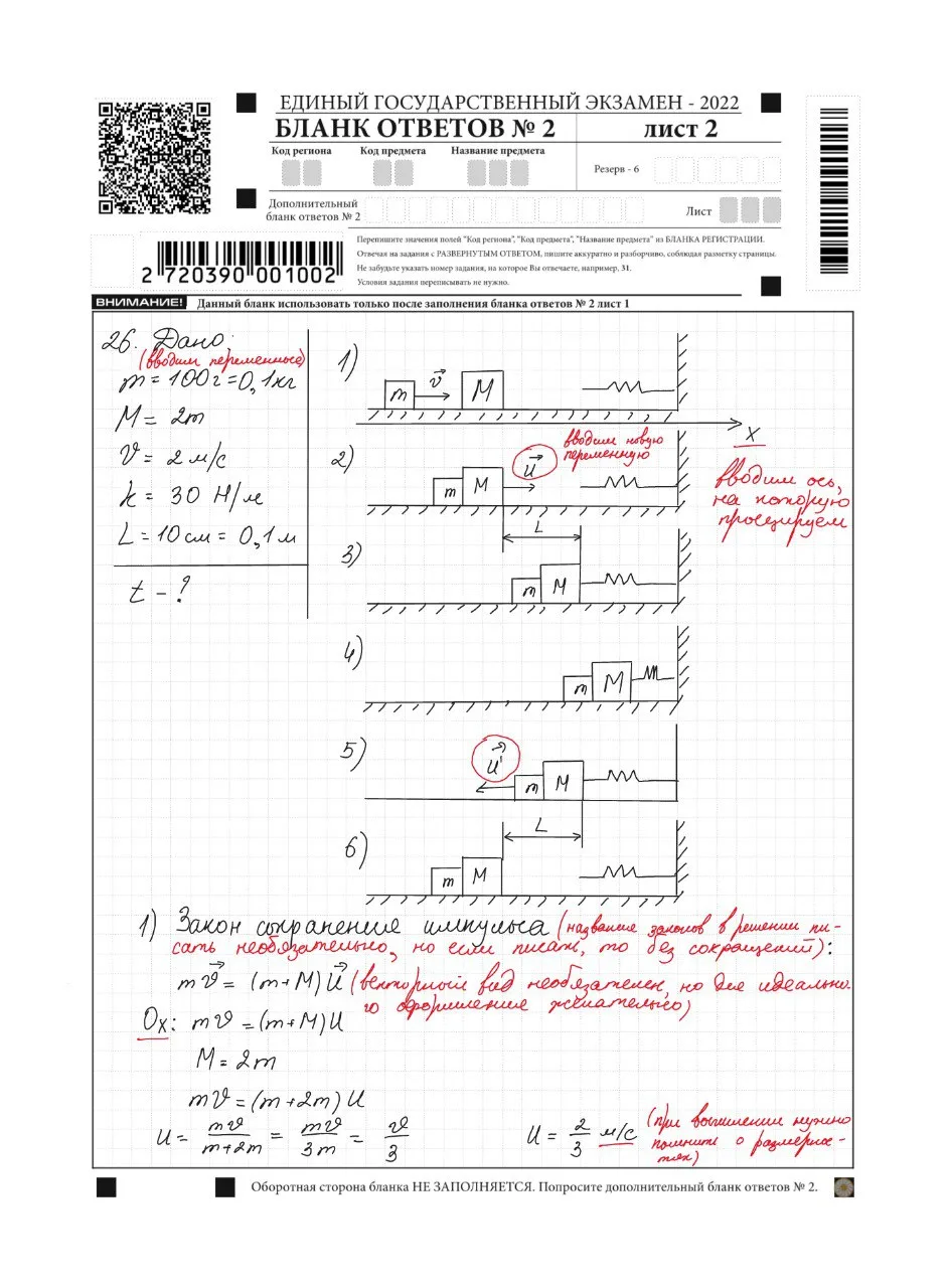 Правильное оформление второй части ЕГЭ по физике