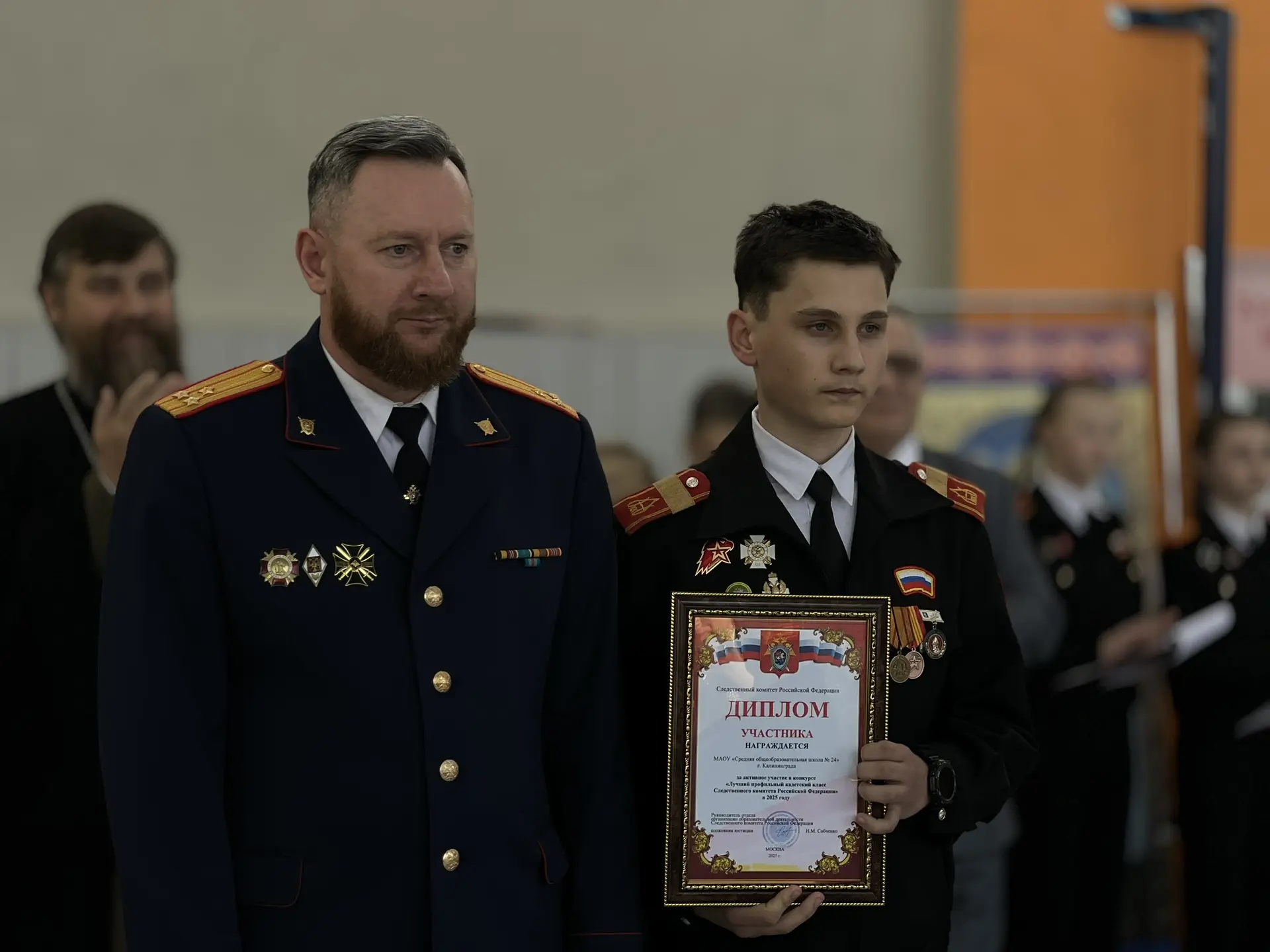 20 февраля в кадетском корпусе Великого князя Александра Невского прошло торжественное построение, п