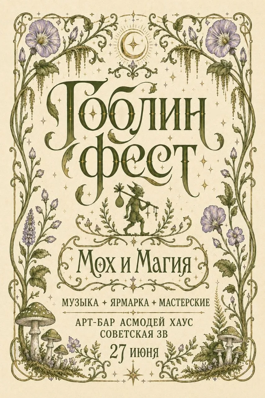Фестиваль «Гоблин Фест»

✔ Ярмарка изделий ручной работы от мастеров
✔ Украшения, игрушки, открытки,