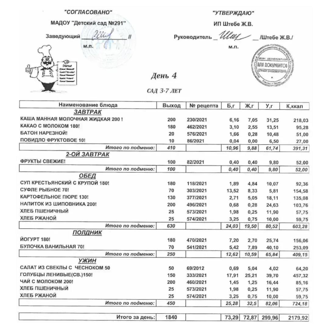 МЕНЮ