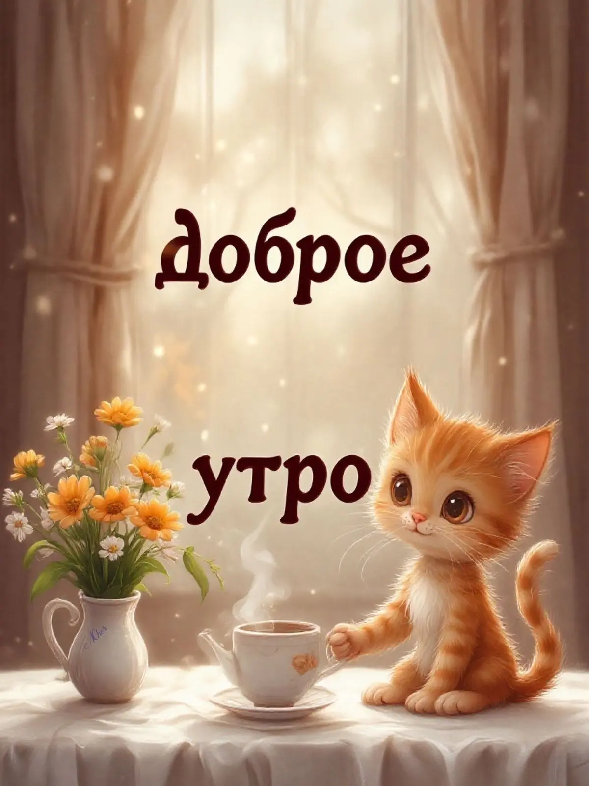 Доброе утро, жители Ленинского района! 

☀️Желаем, чтобы за окном было солнце, а в доме — покой. Отл