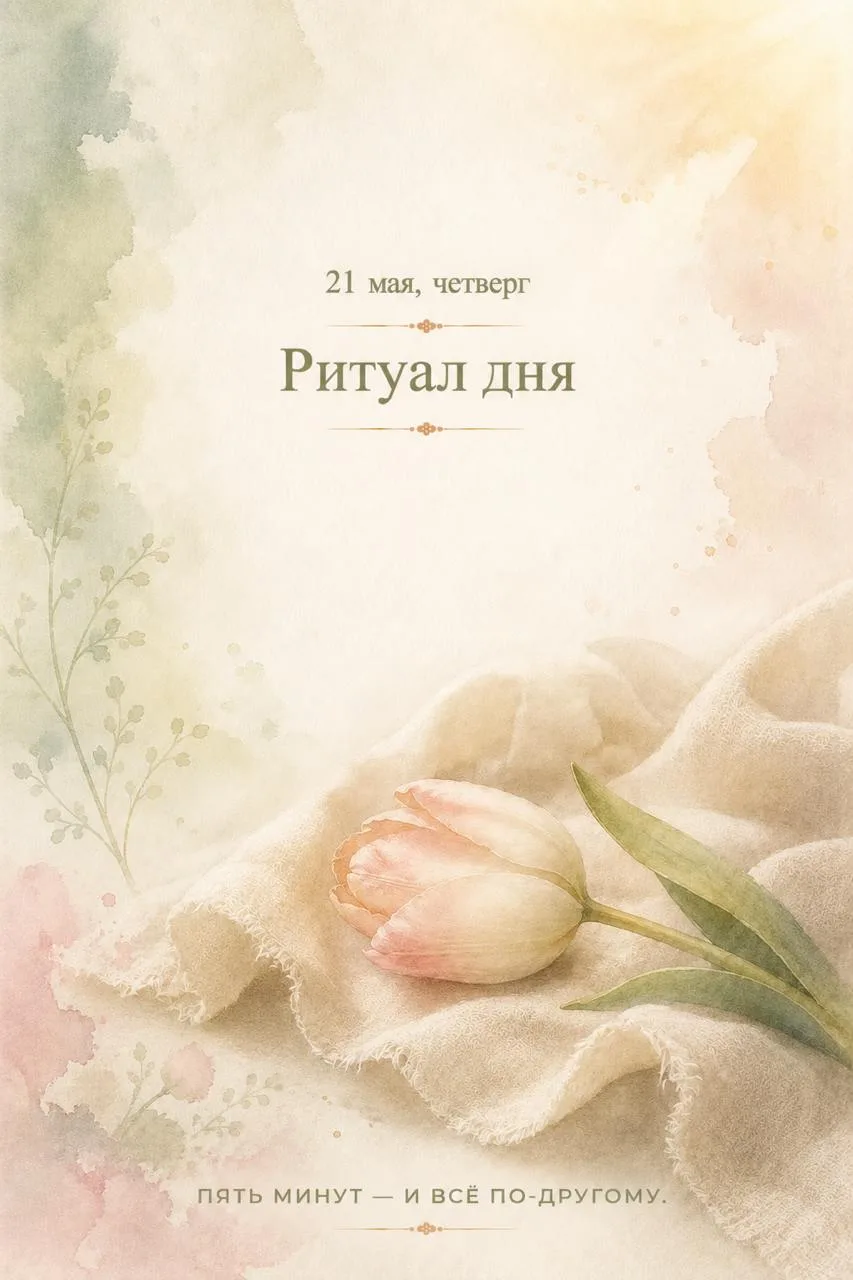 21 мая, четверг.  Весна идет к финалу. За окном тепло, тело уже чувствует лето. И сегодня — не про д