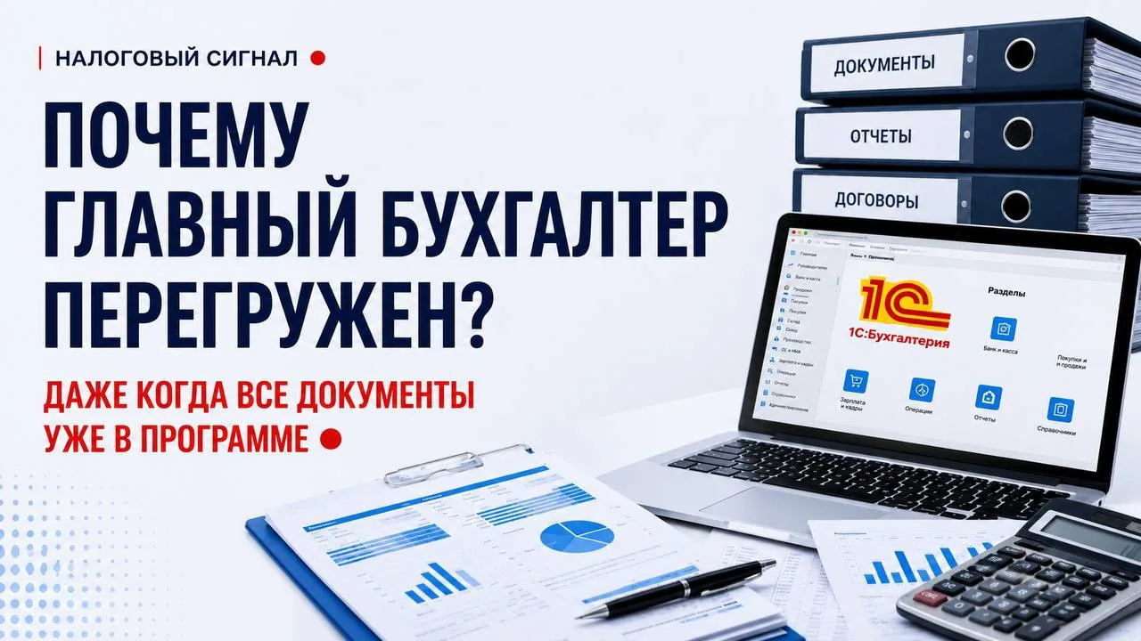📌 Почему главный бухгалтер перегружен, даже когда все документы заносятся в программу?

На встречах