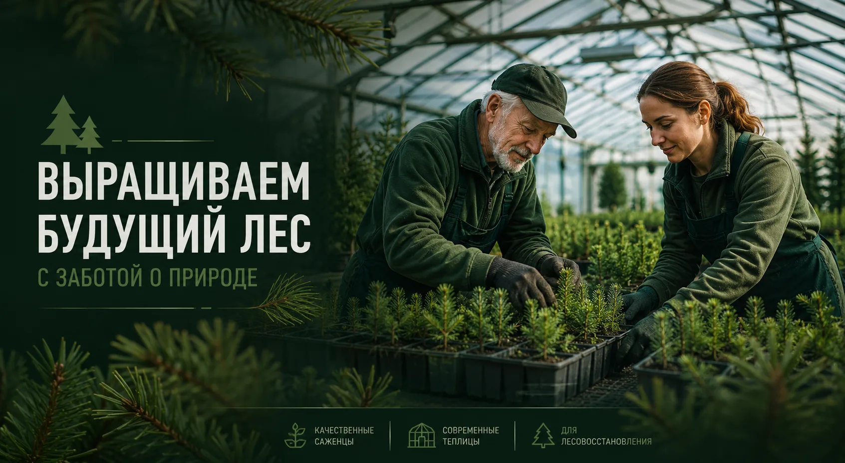 🌲 Как выращивают саженцы сосны и ели для лесовосстановления