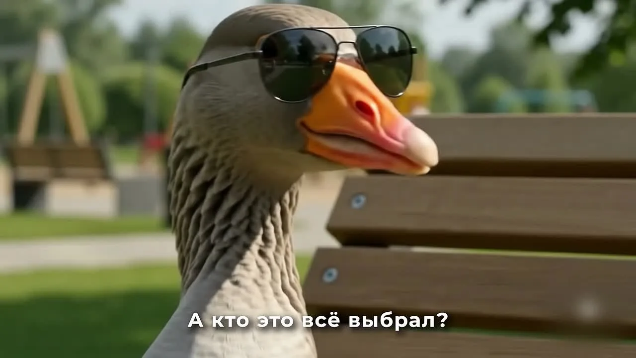 Даже гуси прилетели на каникулы в новый парк!