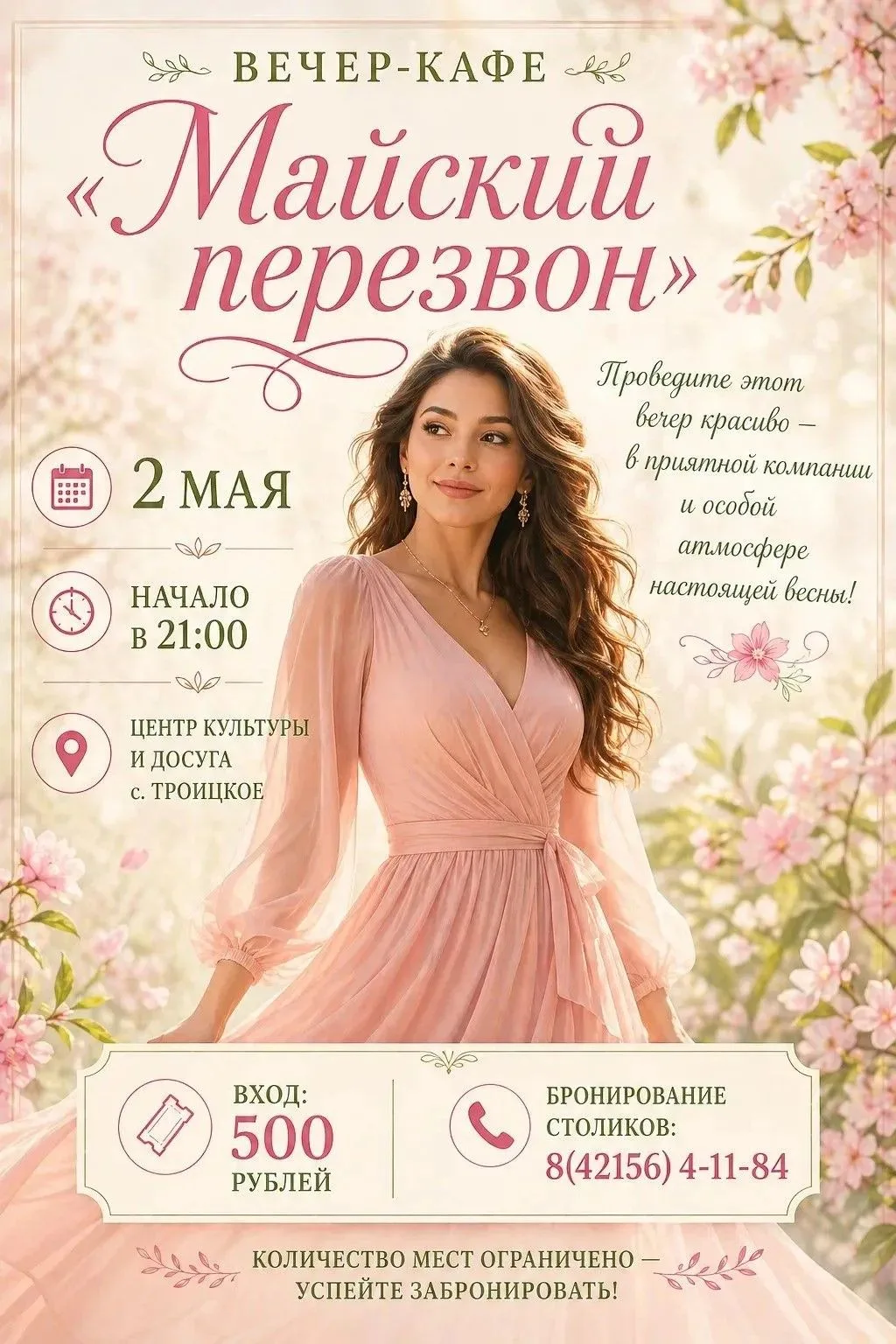 ✨ Вечер-кафе «Майский перезвон» ✨