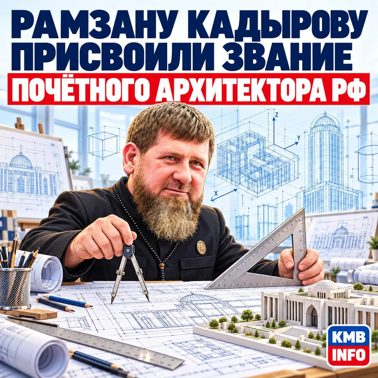 Рамзану Кадырову присвоили звание «Почетный архитектор Российской Федерации»