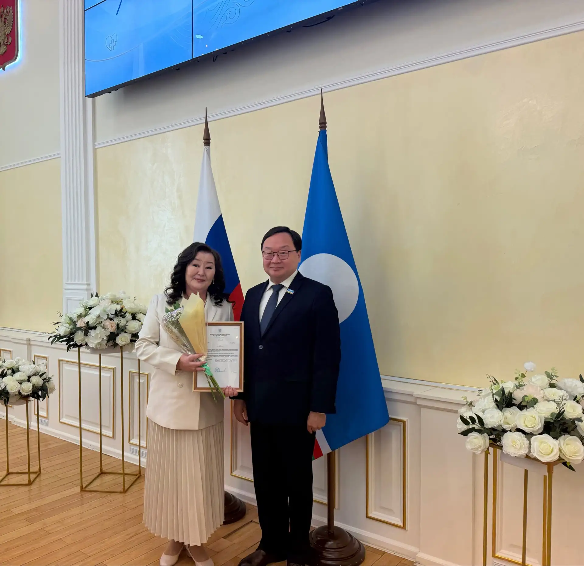 💐💐💐В Доме Правительства №2 сегодня состоялось торжественное мероприятие , посвященное Дню медицин