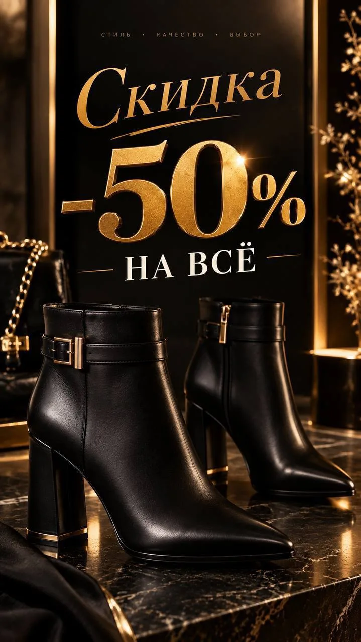 СКИДКА -50% на ВСЁ 🔥