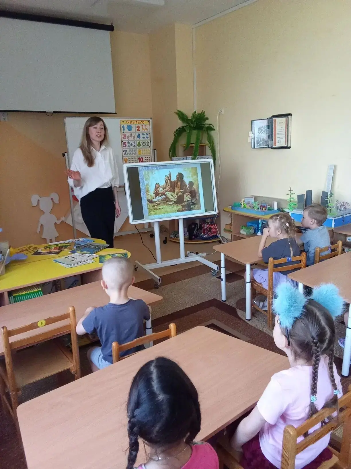 📚 В наш детский сад с интересным и познавательным занятием пришла Милена Александровна...
