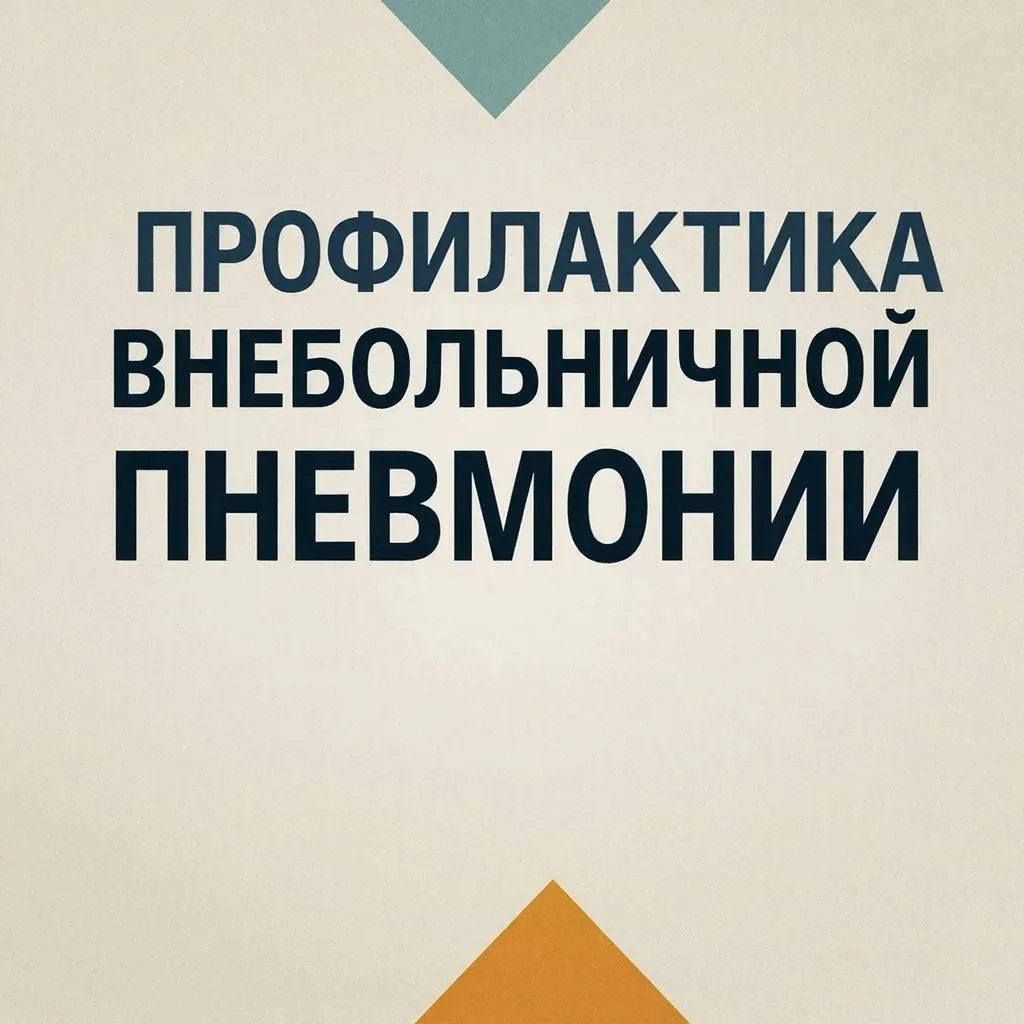 Профилактика внебольничной пневмонии❗