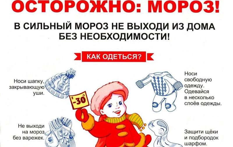Мороз -30-31°в северных и восточных районах области ночью и утром 24.01.2026. Перед вых...