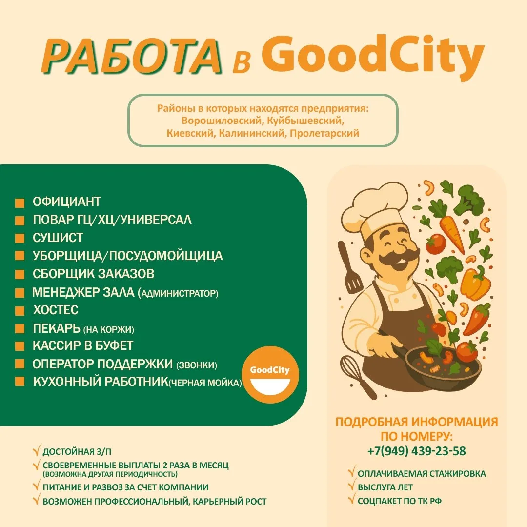 Сегодня GoodCity — это 7 уникальных проектов, от уютных кофеен до атмосферных ресторанов.