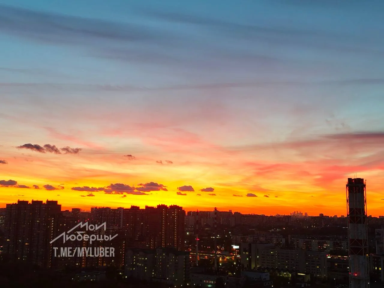Шикарный закат был сегодня 🌇