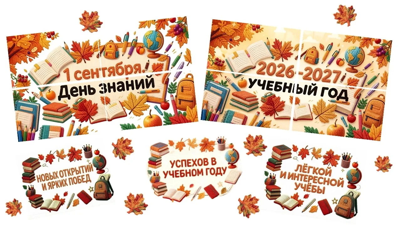 📚Плакаты ко Дню знаний