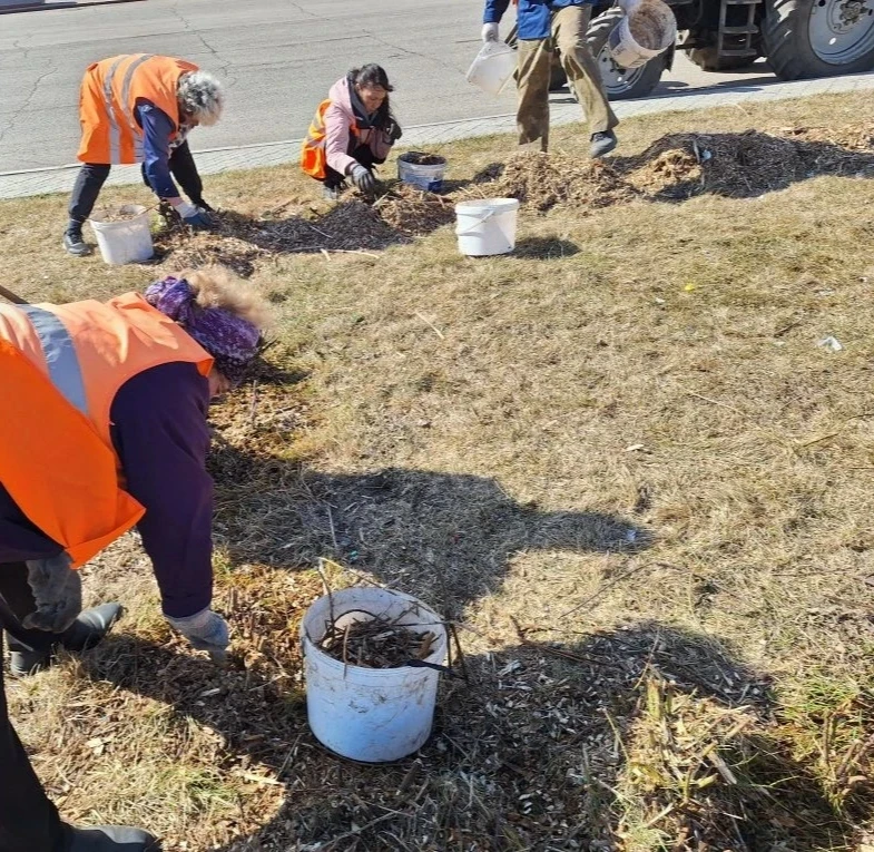 🌱 Весна идёт — город просыпается!

На площади Ленина закипела работа:
✨ начали готовить клумбы к но