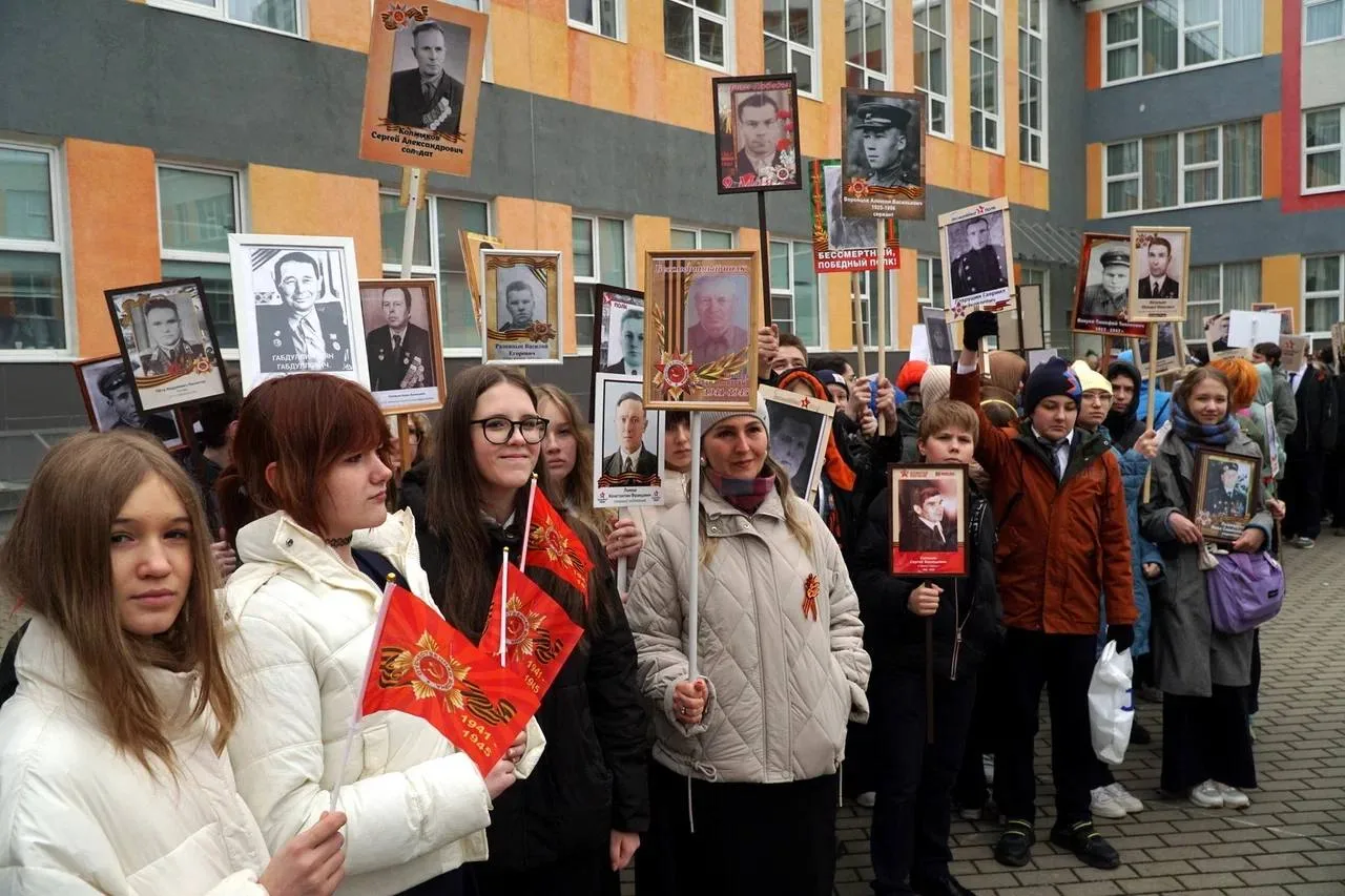В преддверии великого праздника – Дня Победы, учащиеся и учителя школы собрались на Всероссийской ак