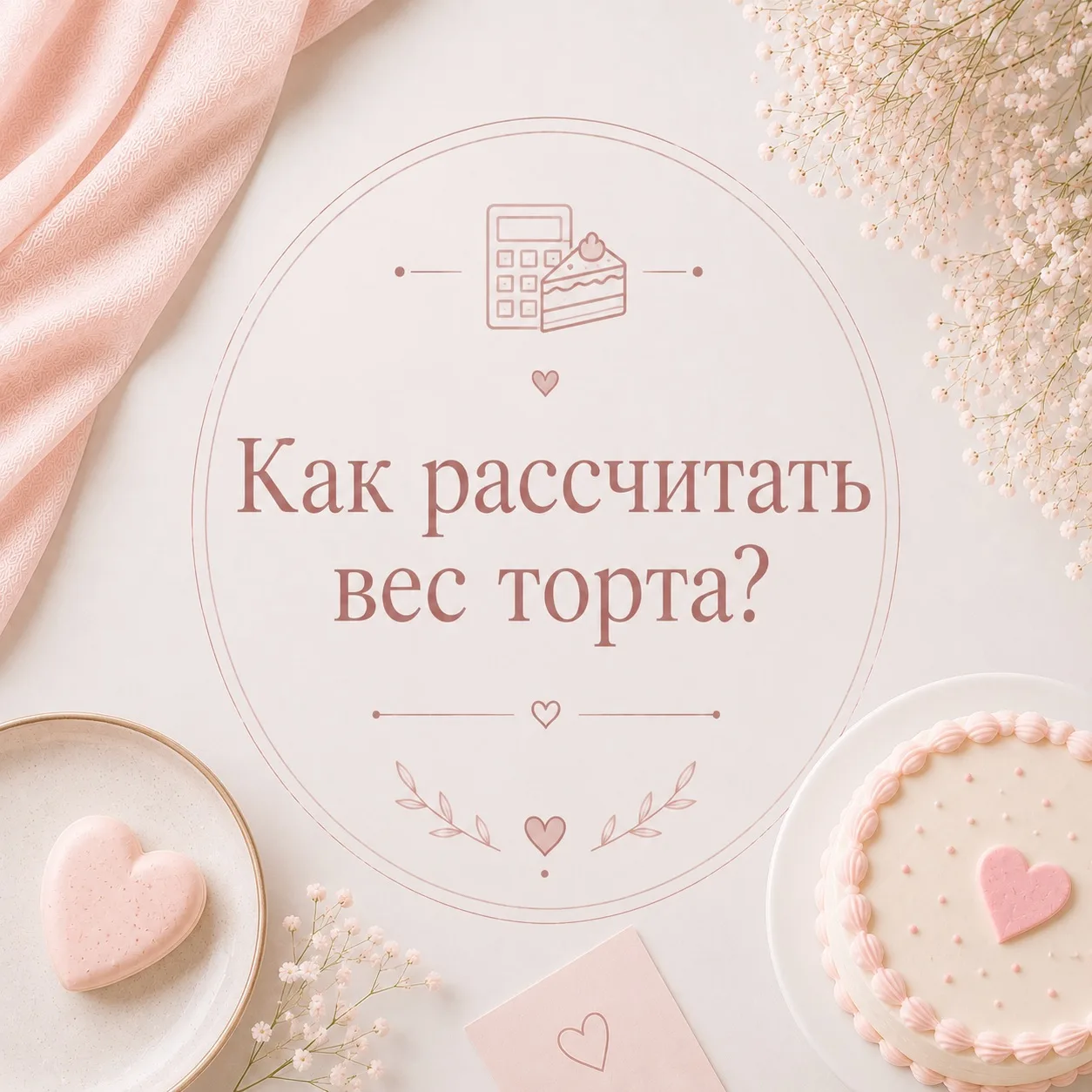 Один из самых частых вопросов: «Какой вес торта заказать, чтобы хватило всем гостям?»