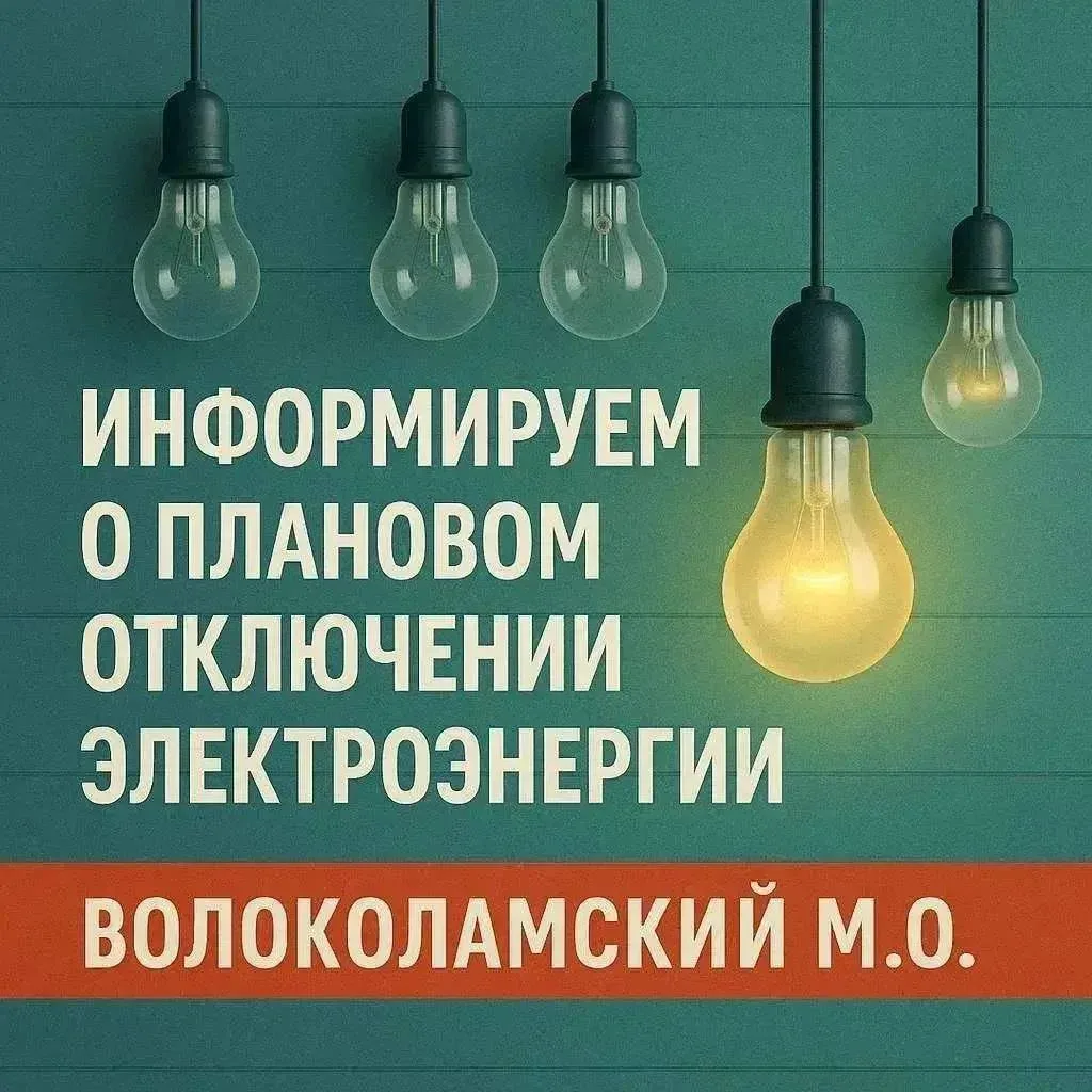 Единая дежурно-диспетчерская служба Волоколамского округа предупредила о временных отключениях элект