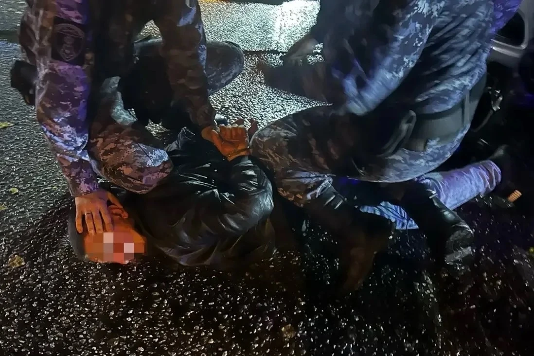 На Просвещения ночной шот довел травмат до уголовки