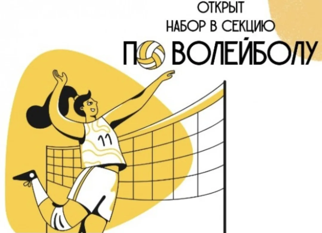 Внимание! Набор в секцию волейбола!