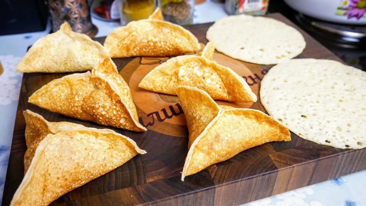 🥞 Так вы точно не готовили, а зря! Арабские блинчики с курицей и орехами 😍Нежные блин...