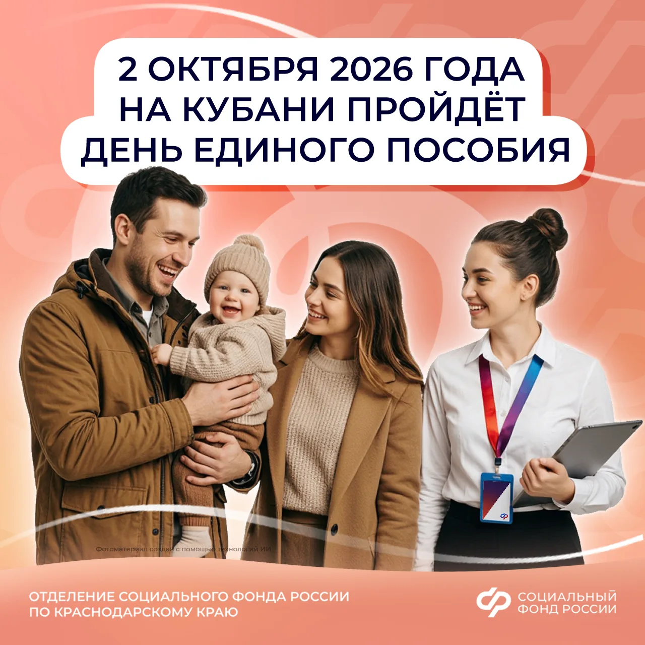2 октября 2026 года на Кубани пройдёт День единого пособия