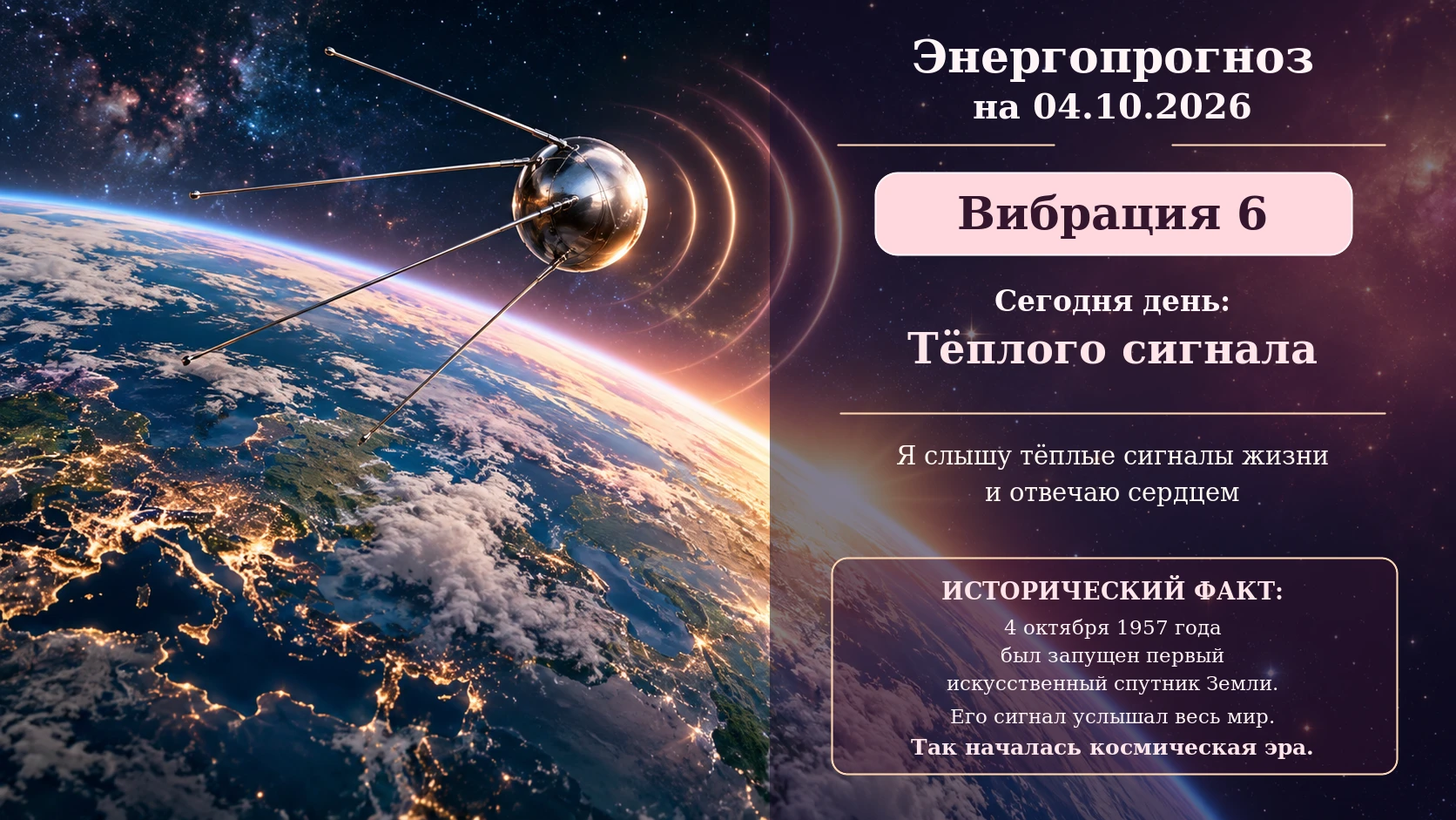 🌟 Энергопрогноз на 04.10.2026